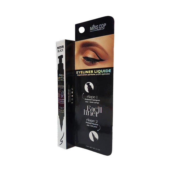 Eyeliner FACIL LINERNEW PRODUCT 2024 skystas akių pravedimas, 01- Noir, 3 g.