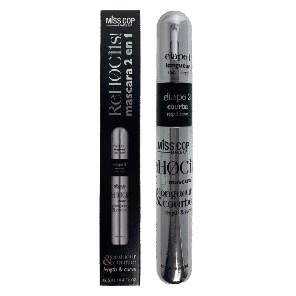 Mascara ReHOCils 2 en 1NEW PRODUCT 2024 blakstienų tušas, 01- Noir, 12,5 ml.